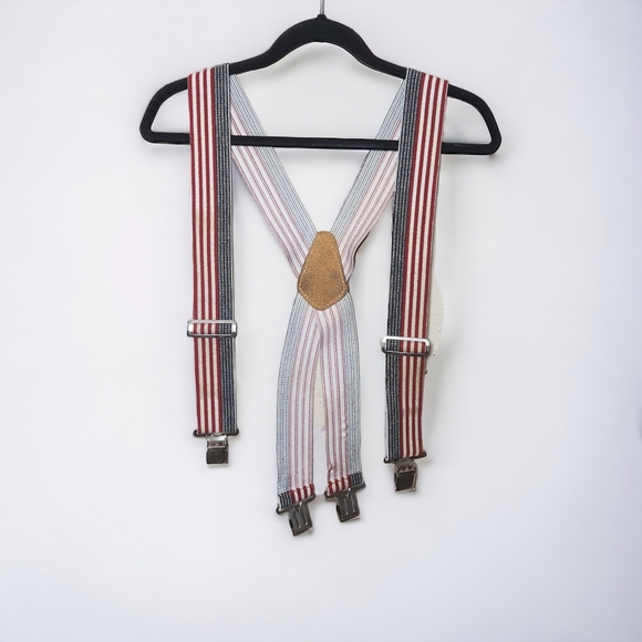 Custom Leathercraft USA American Flag Suspenders - Picture 1 of 7